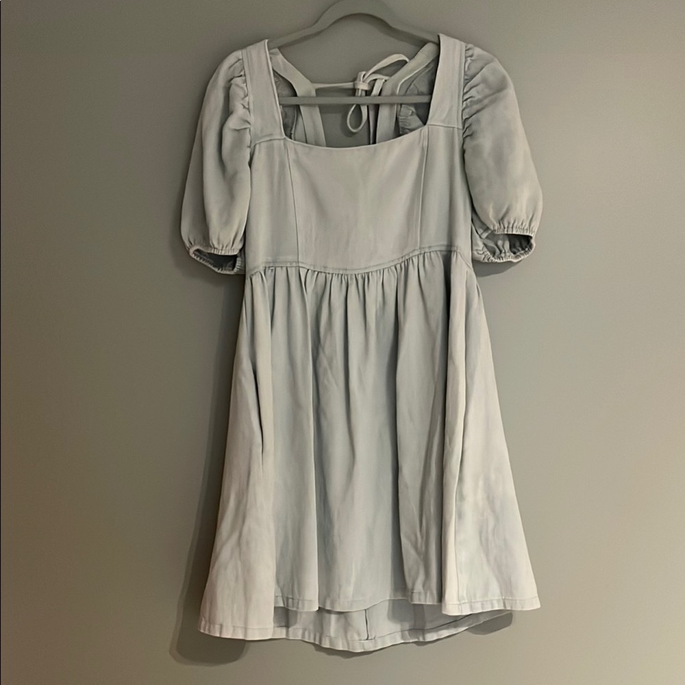 Mittoshop | Denim Baby-Doll Dress (With Pockets!)